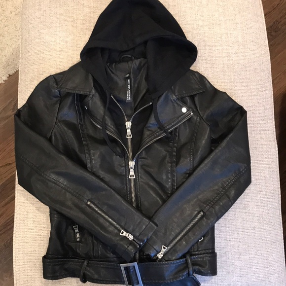 Design Lab Lord & Taylor Jackets & Blazers - Design Lab Vegan Leather Moto Jacket